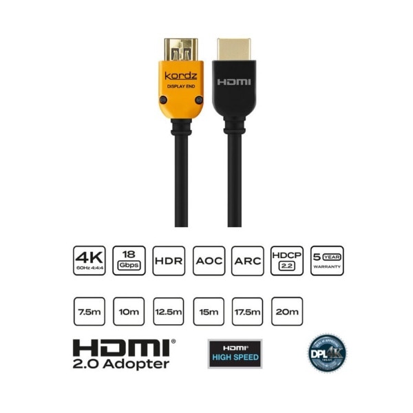 最大46%OFFクーポン <br>KORDZ HDMIケーブル 1m HDMI⇔HDMI
