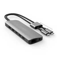 MacBook Pro / AirΉ USB-C2mUSB-C IXX J[hXbg2 / HDMI2 / LAN /3.5mm / USB-A3 / USB-Cn USB PDΉ 60W hbLOXe[V HP-HD392GR [USB Power DeliveryΉ]