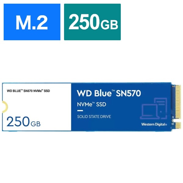 WDS500G3B0C 内蔵SSD PCI-Express接続 WD Blue SN570 [500GB /M.2