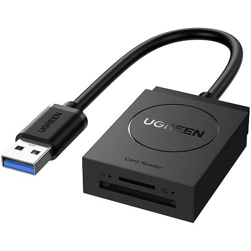 UGREEN USB 3.0 to TF+SD ΉJ[h[_[ ubN 20250