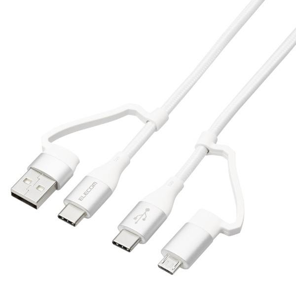 4in1 USBP[u/USB-A+USB-C/Micro-B+USB-C/USB Power DeliveryΉ/2.0m zCg MPA-AMBCC20WH
