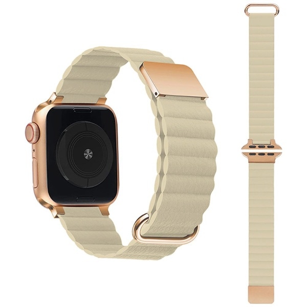 Apple Watch Series 1-8/SE（第1・2世代）/ULTRA 42/44/45/49mm マグネット式PUレザーバンド  GAACAL（ガーガル） ライトベージュ W00186RJB:ビックカメラ通販 | JRE MALLショッピング | JRE POINTが貯まる・使える