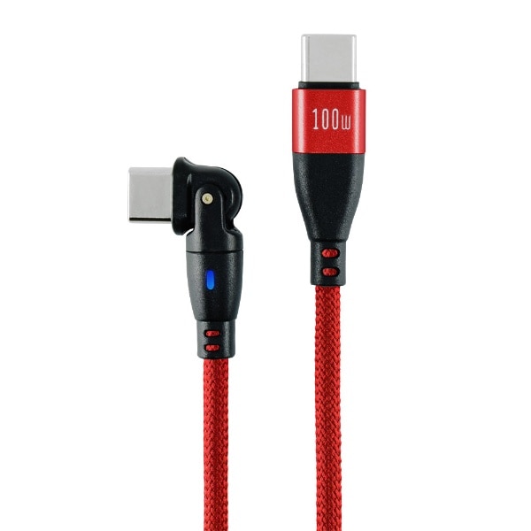 USBP[u bV 1.8m USB-C to USB-C RlN^180x] PD100W[d bh 180RPD-18M-RD [USB Power DeliveryΉ]