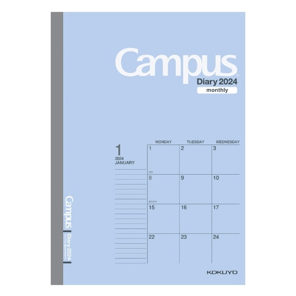 2024N Campus Diary(LpX_CA[) 蒠Z~B5 [}X[/12/jn܂] u[