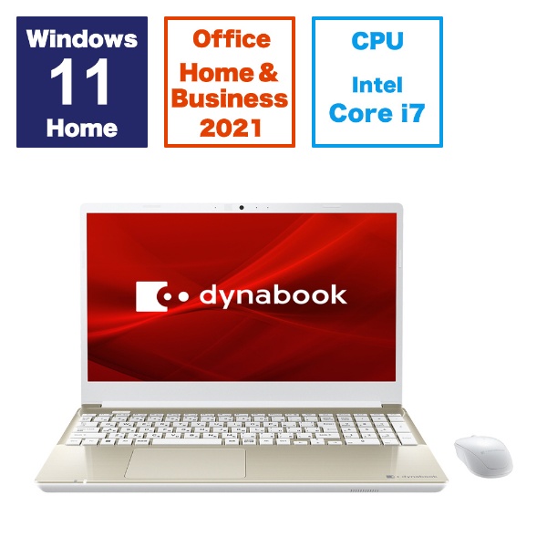 ノートパソコン dynabook T6 サテンゴールド P2T6XBEG [15.6型 /Windows11 Home /intel Core i7  /メモリ：16GB /SSD：512GB /Office HomeandBusiness /2024年夏モデル]:ビックカメラ通販 | JRE  MALLショッピング | JRE POINTが貯まる・使える