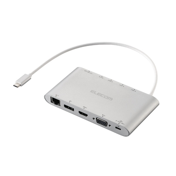 mUSB-C IXX J[hXbg2 / HDMI / DisplayPort / VGA / LAN / 3.5mm / USB-A3 / USB-C] USB PDΉ 85W hbLOXe[V Vo[ DST-C28SV [USB Power DeliveryΉ]