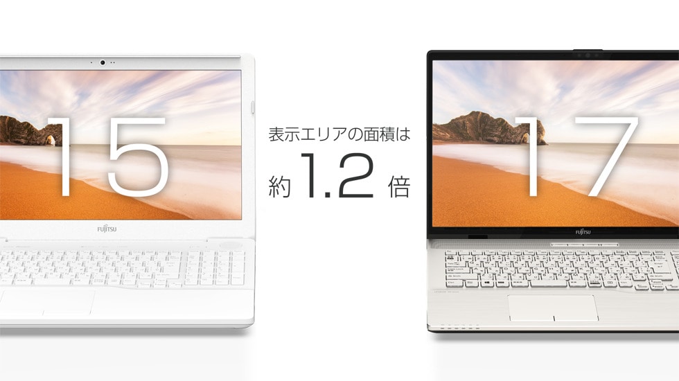 ノートパソコン FMV LIFEBOOK NH77/H1 ブライトブラック FMVN77H1B