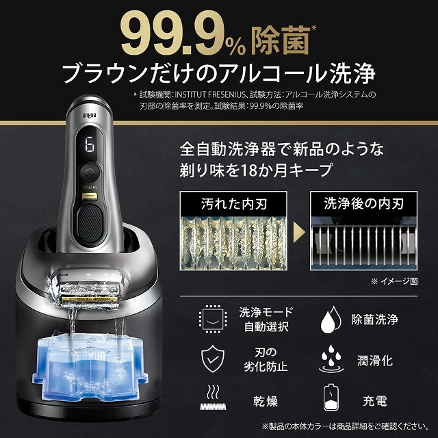 シリーズ9 PRO+ 電気シェーバー【6in1アルコール洗浄システム付き ...