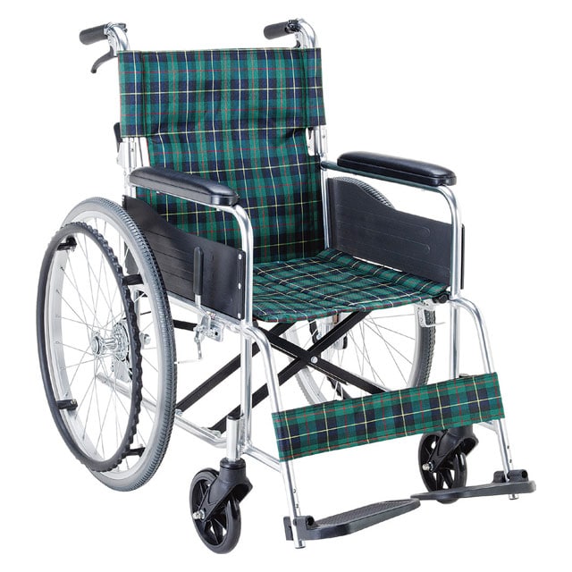 NEW収納式アルミ製ノーパンク車椅子(自走式) 介助 車いす 車椅子 軽量