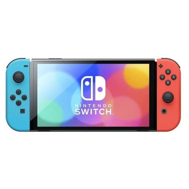 任天堂 Nintendo Switch 有機ELモデル 本体 HEG-S-KABAA ネオンブルー ...