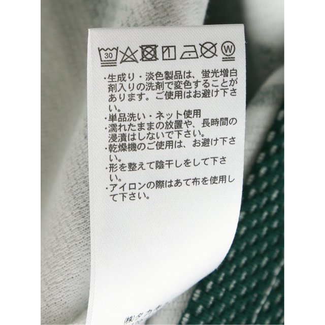 ポップコーンボーダー クルーネック半袖Tシャツ【m.f.editorial】(M 60