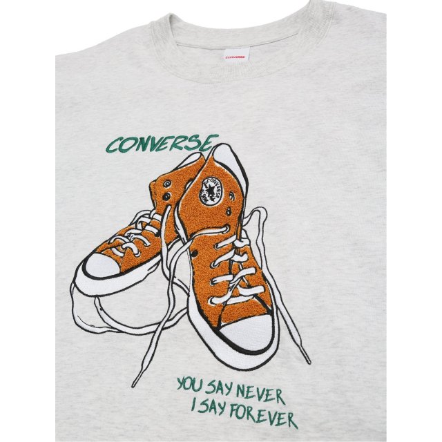 大きいサイズ】コンバース/CONVERSE 転写プリント クルーネック半袖Ｔ