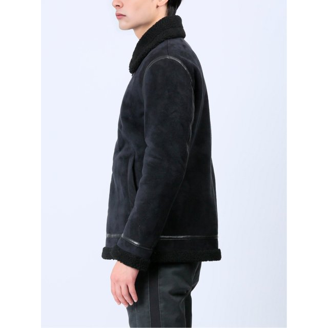 フェイクムートン B-3 ジャケット【renoma HOMME】(M 05黒): トップ