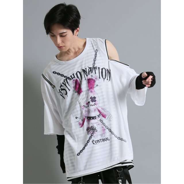 SD×PSYCHONATION 半袖BIGＴシャツ+タンク アンサンブル【semantic