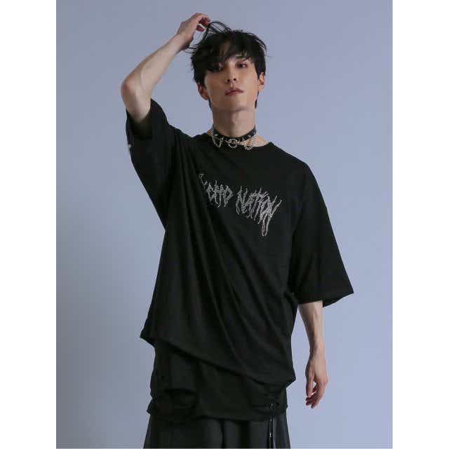 SD×PSYCHONATION 半袖BIGTシャツ+タンク アンサンブル【semantic