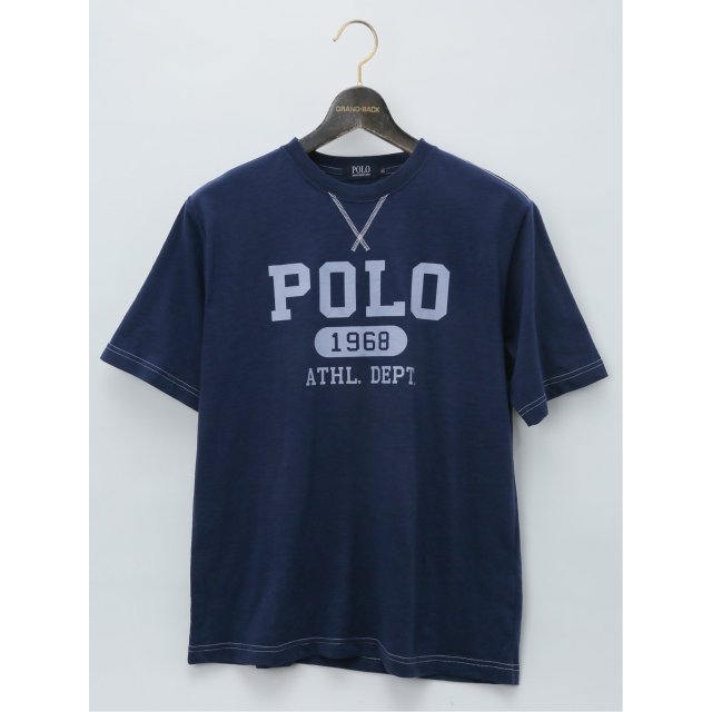 大きいサイズ】ポロ・ビーシーエス/POLO BCS スラブ杢プリント クルー