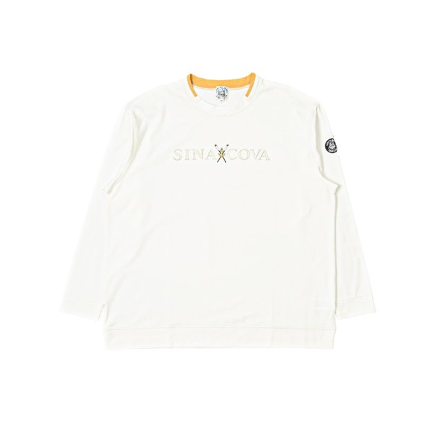 大きいサイズ】シナコバ/SINA COVA ストレッチ衿高 長袖Tシャツ【GRAND