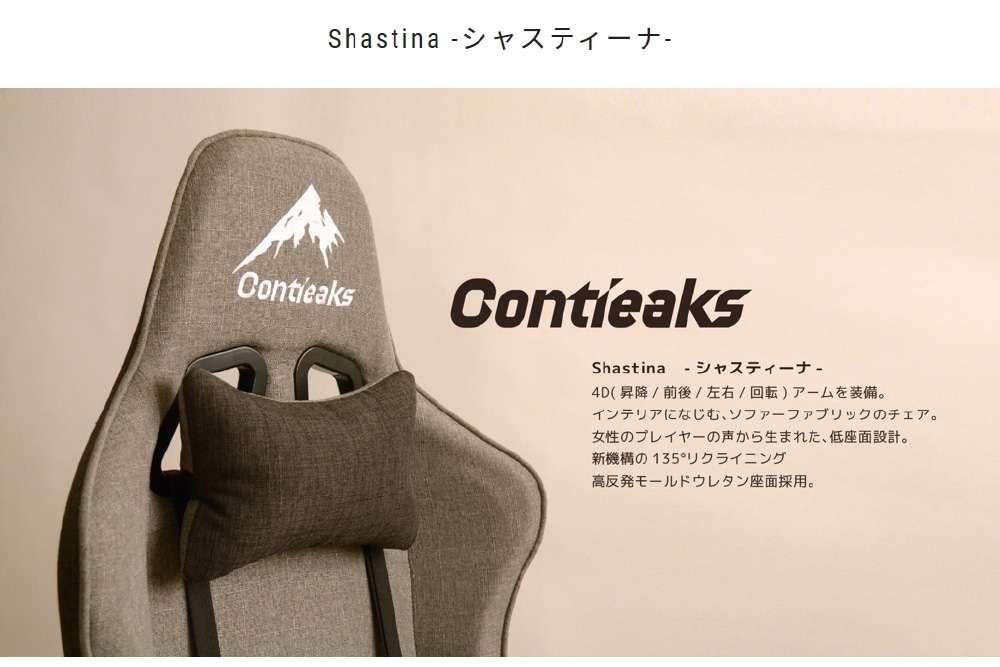 Contieaks Shastina シャスティーナ V2 ゲーミングチェア 4D