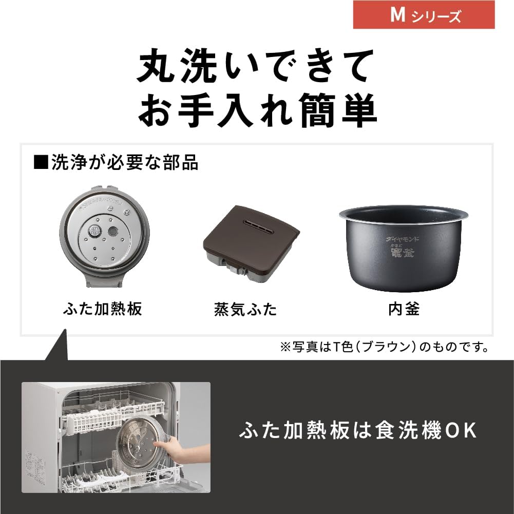 Panasonic 可変圧力IHジャー炊飯器 Mシリーズ おどり炊き 5合炊き SR