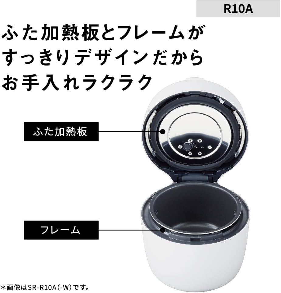 Panasonic 圧力IHジャー炊飯器 5合炊き SR-R10A-W ホワイト ...