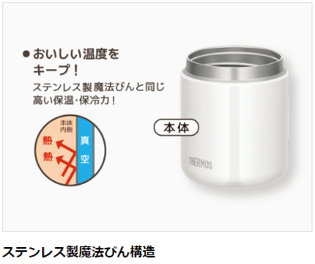 サーモス 真空断熱スープジャー300ml JBR-300 R レッド: ウービルストア JRE MALL店｜JRE MALL