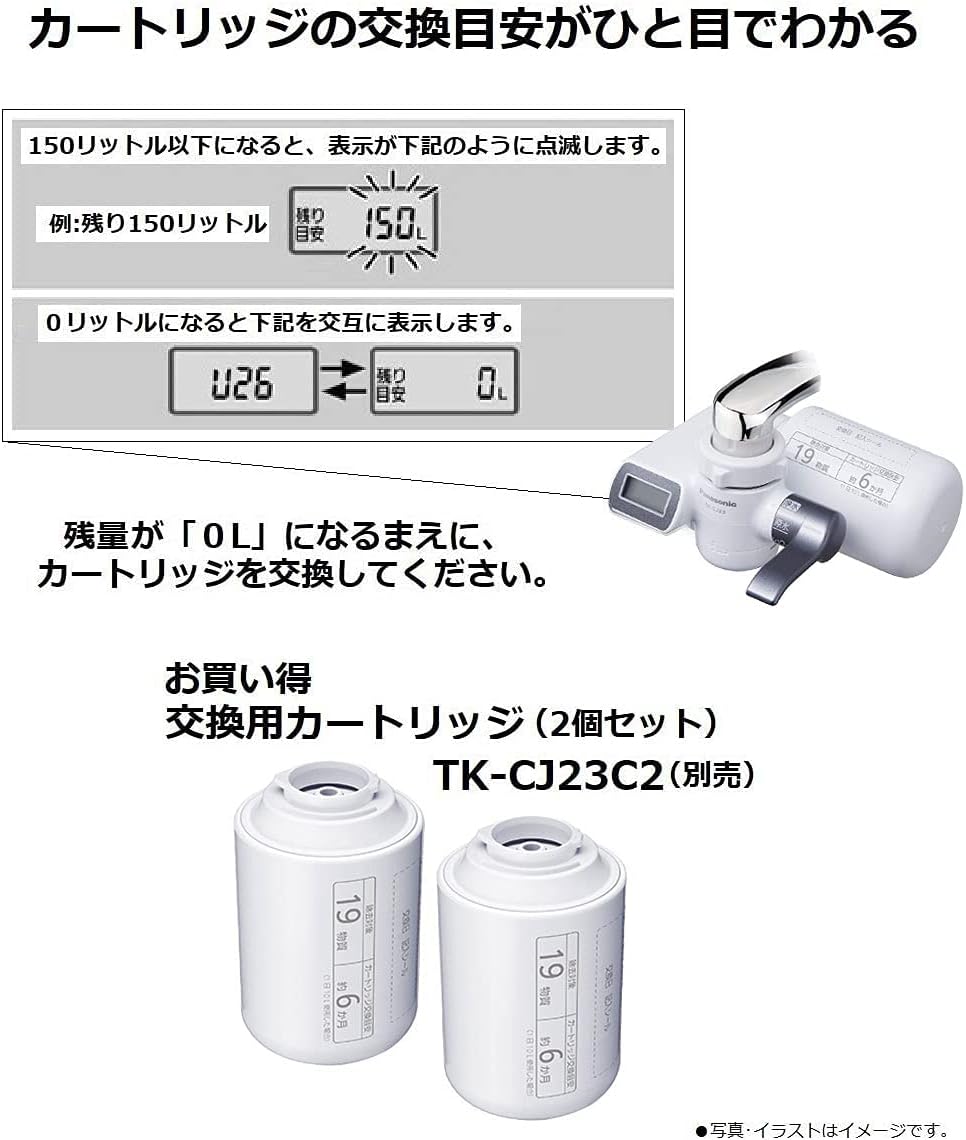 Panasonic 浄水器 除去対象物質19種類 TK-CJ-23-H: ウービルストア JRE