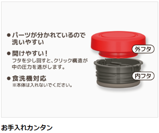 サーモス 真空断熱スープジャー400ml JBR-400 WH ホワイト(ホワイト