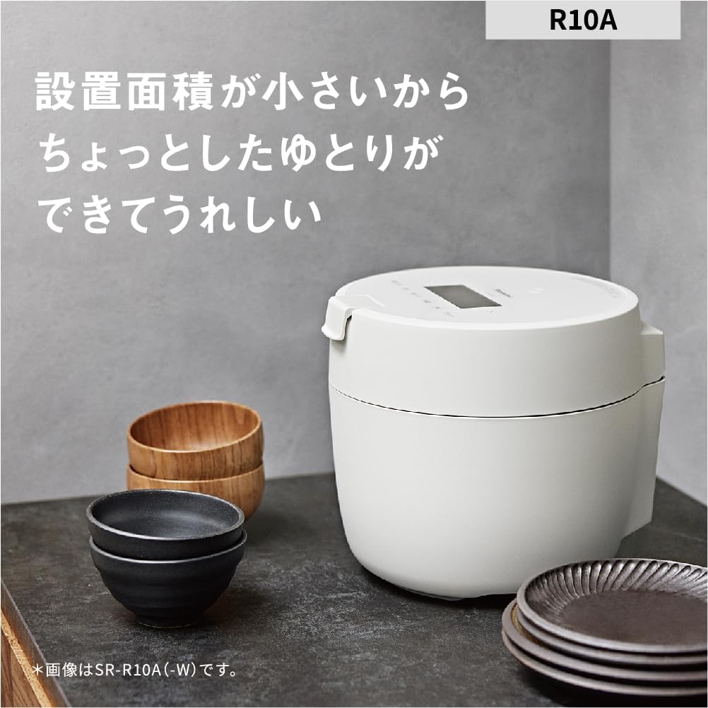 Panasonic 圧力IHジャー炊飯器 5合炊き SR-R10A-W ホワイト ...
