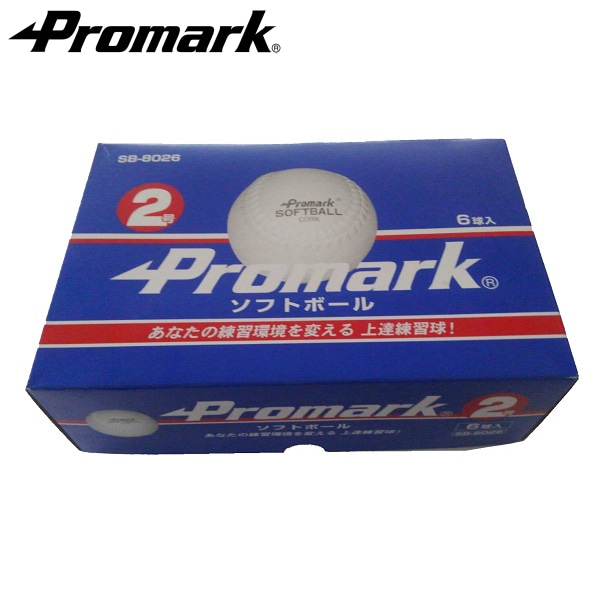 PROMARK プロマーク 練習用 ソフトボール 2号球 小学生用 6球入 SB