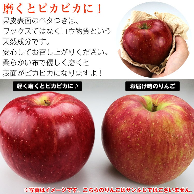 サンふじ 青森県産 木箱入り 津軽箱入娘 4.8kg 贈答用 りんご 16玉 
