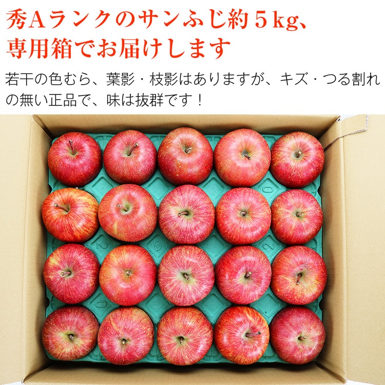 サンふじ 5kg りんご 青森県産 秀A 産地直送 高木商店 マルタカ 林檎 