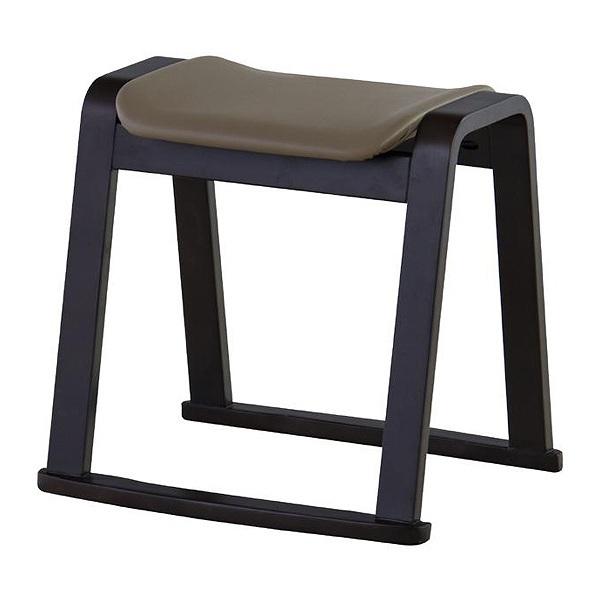スツール 4脚セット お座敷 チェア 椅子 合皮 布製 撥水加工 木製