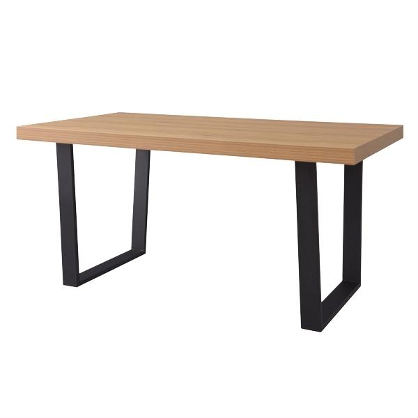 ダイニングテーブル 幅150cm テーブル メラミンシート スチール脚 食卓