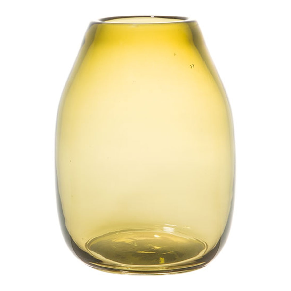 レトロなガラス花瓶・フラワーベース スイカインテリア小物 - 花瓶