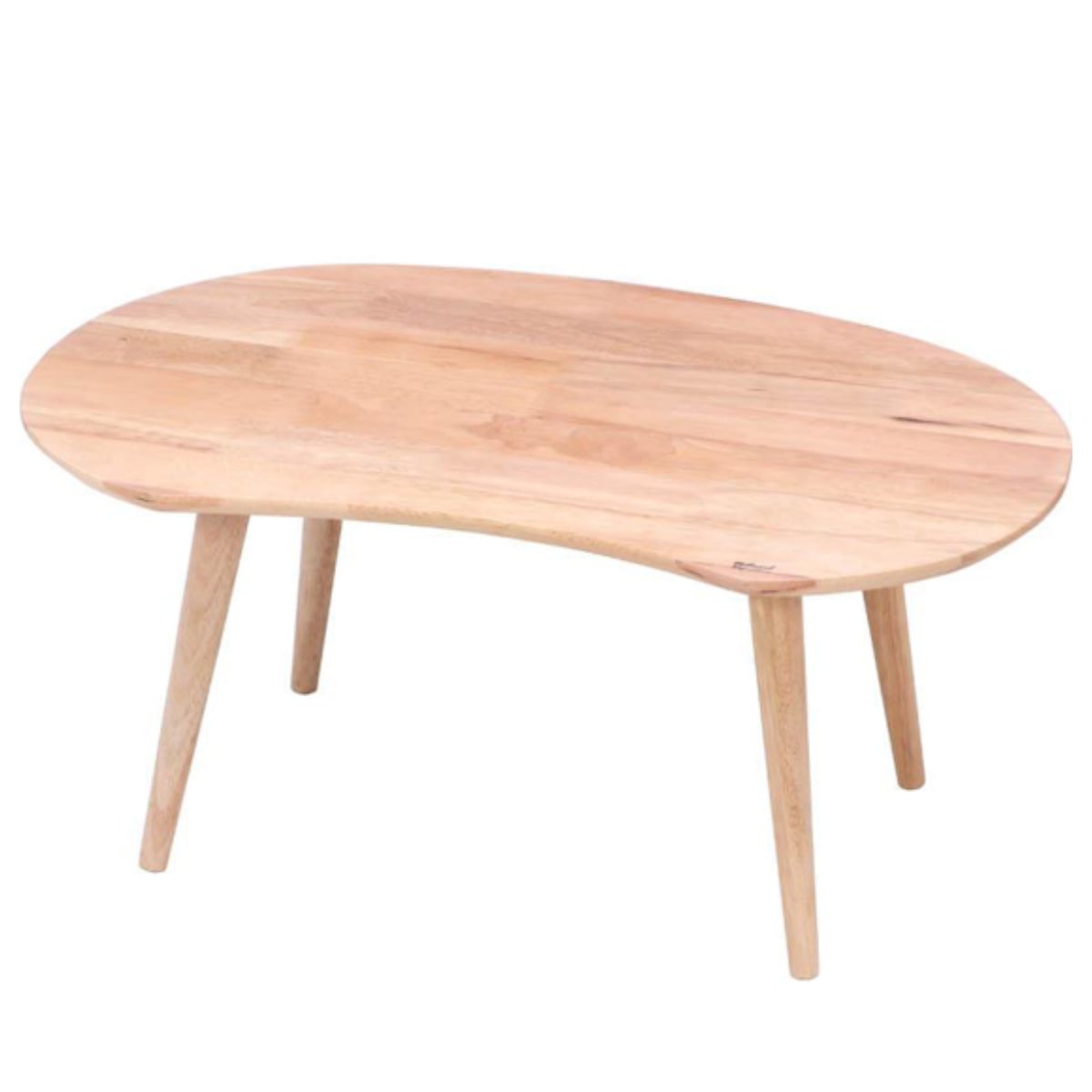 センターテーブル 幅74cm 木製 天然木 ローテーブル ビーンズテーブル