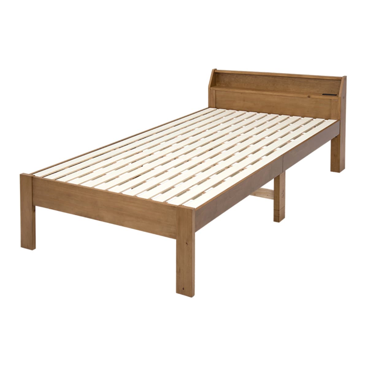 ベッド セミダブル 高さ調節 3段階すのこ 木製（ すのこベッド ベット ...