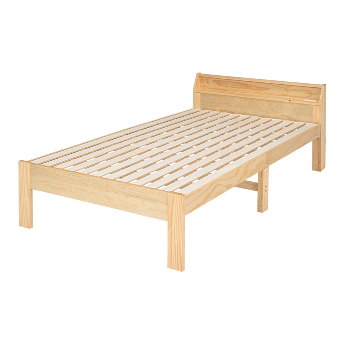 ベッド セミダブル 高さ調節 3段階すのこ 木製（ すのこベッド ベット