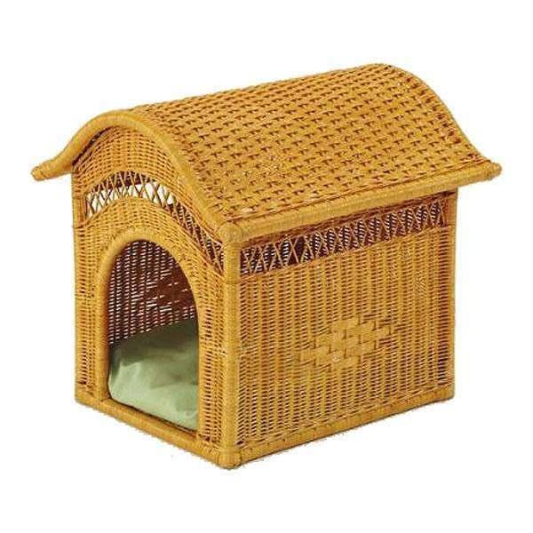 ペットハウス ラタン 犬小屋 籐家具 幅45cm（ ラタン 室内用