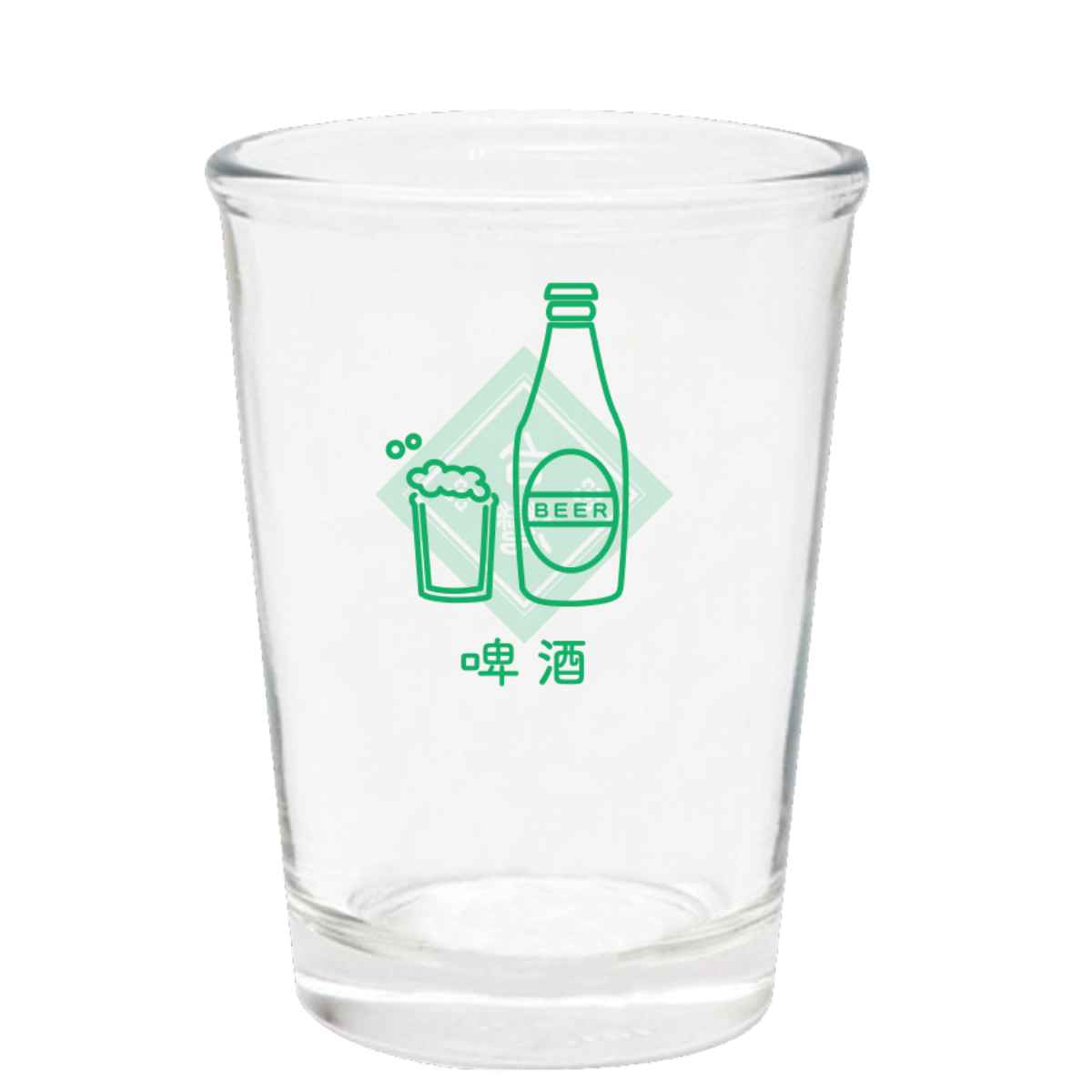 ビールグラス 140ml 台灣ネオン ガラス （ ビアグラス ガラスコップ ガラスタンブラー カップ コップ タンブラー ガラス製 食器 ガラス食器  お茶 ジュース お酒 ビール かわいい ） 【グリーン】(グリーン): カテゴリトップ｜JRE MALL