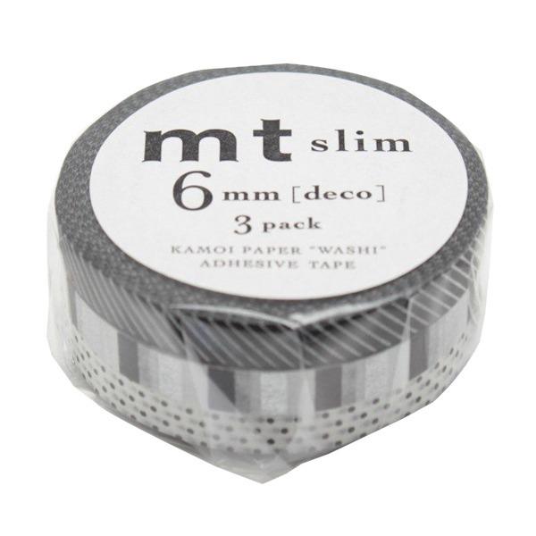 マスキングテープ mt slim deco F スリム 幅6mm（ カモ井加工紙 マステ