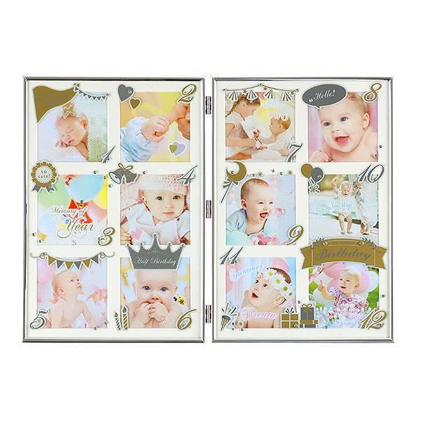 フォトフレーム 12か月 壁掛け 卓上 12枚 ANNO 写真立て 赤ちゃん