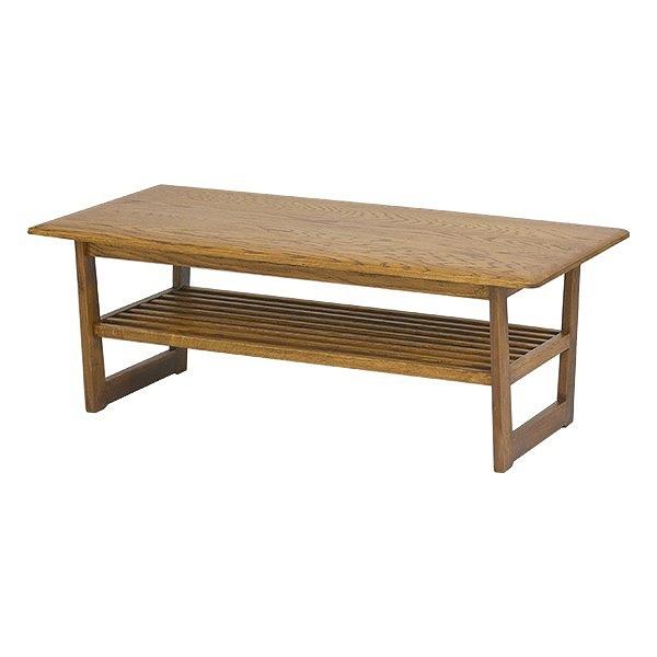 ローテーブル 無垢 カフェテーブル 幅110cm 収納 ウォールナット 