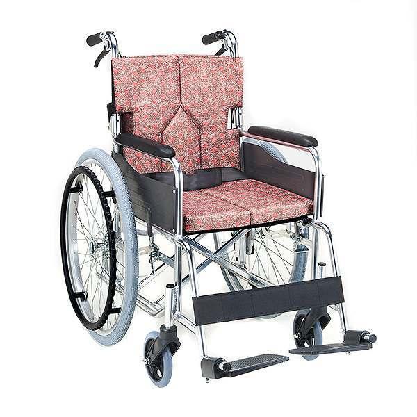 車いす 自走式 背折れタイプ 座面幅40cm 非課税（ 車椅子 車イス 介護