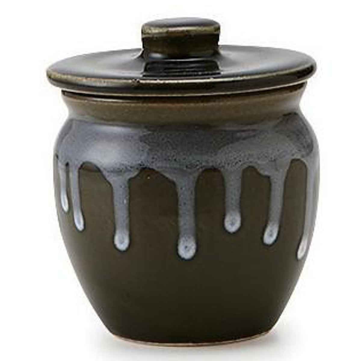 漬物容器 120ml ミニカメ 1号 陶器製 日本製 （ 陶器 漬物樽 つけもの 