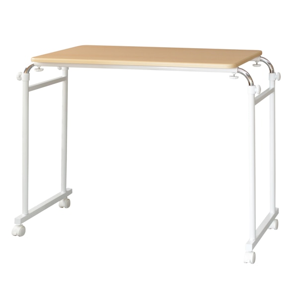 ベッドテーブル 幅92.5～145cm 伸縮 幅調整 高さ調整 キャスター