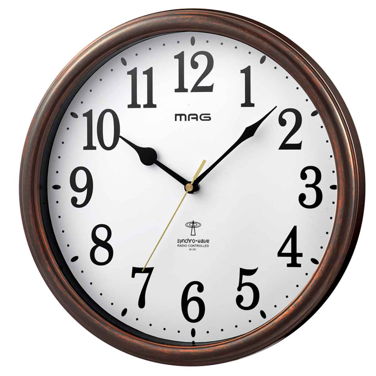 掛け時計 MAG 電波 桔梗 アナログ（ 電波時計 壁掛け時計 掛時計