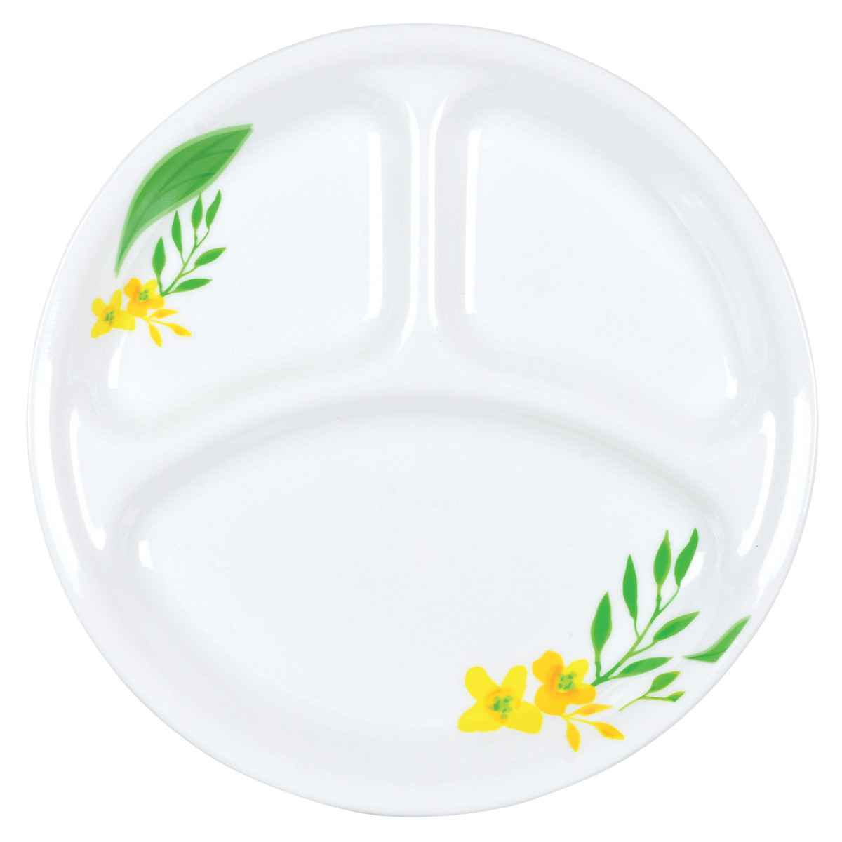 ランチプレート 26cm CORELLE ノーブルイエロー 強化ガラス 