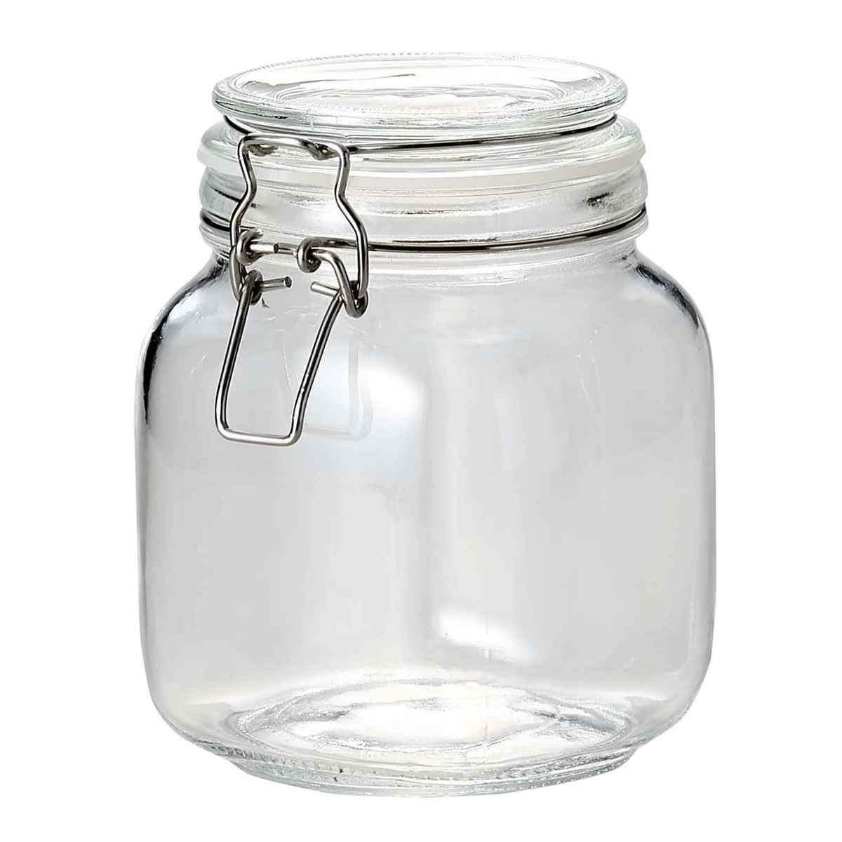 保存容器 1L ガラス製 角型保存ビン （ ガラス ガラス容器 保存 容器