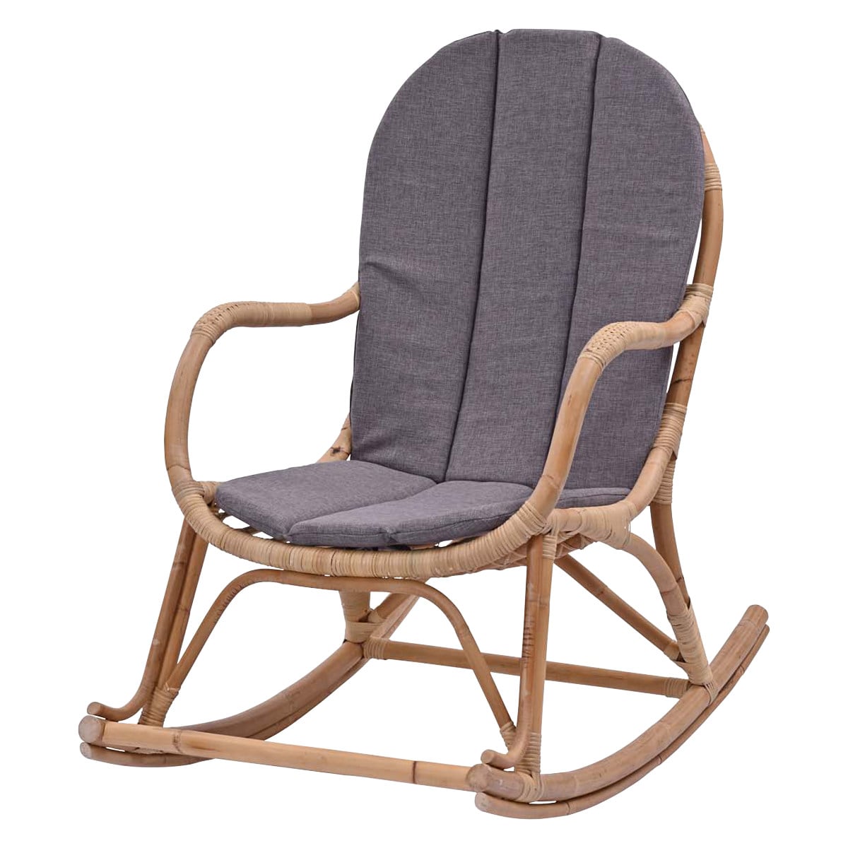 籐 ロッキングチェア クッション付 Breeze 座面高40cm（ チェア 椅子
