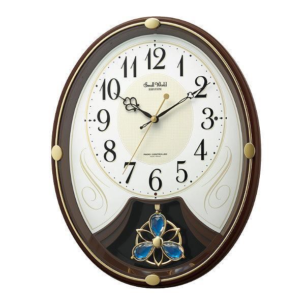 振り子時計 スモールワールドリリィ 電波時計 6曲収録 時計（ 掛時計
